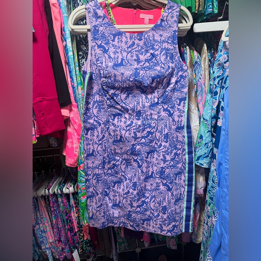 Lilly Pulitzer Mila Shift Dress SZ 10 lilac